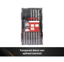 Pattfield steenboorset met SDS Plus opname in transparante koffer