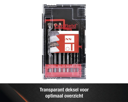 Pattfield steenboorset in transparante verpakking