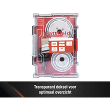 Pattfield gatenzagenset in transparante koffer