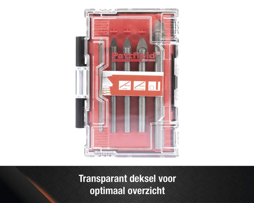 Pattfield glasborenset in transparante opbergdoos