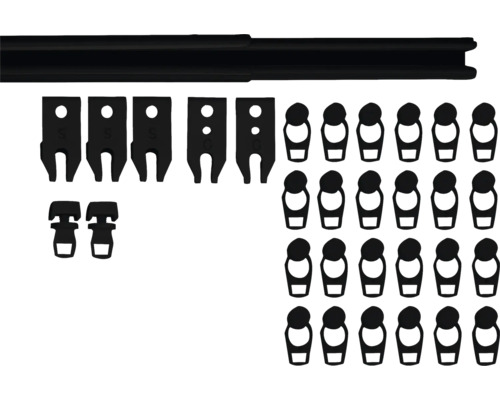 Jaloezieën accessoireset met rail, beugels en afstandhouders