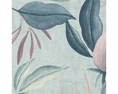 Close-up van een behang met plantenmotief