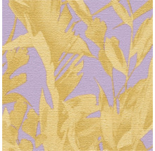 Behang met bladmotief