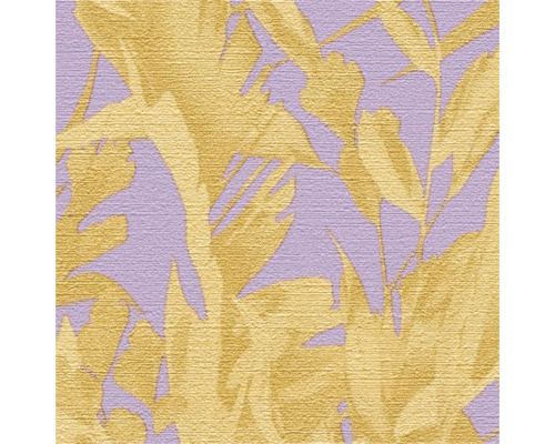 Behang met bladmotief