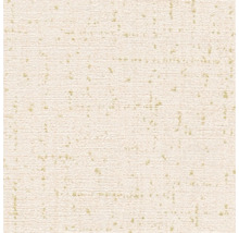 Close-up van een beige vinylbehang met onregelmatig patroon.