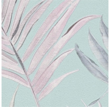 Behang met bladerenmotief