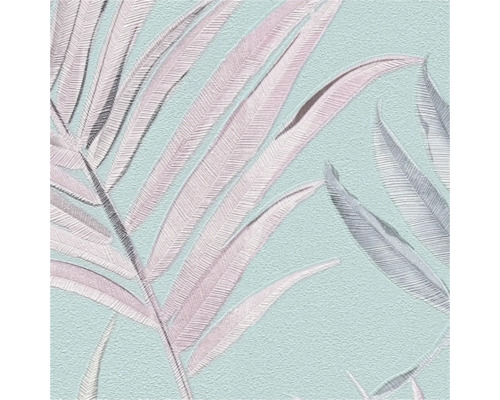 Behang met bladerenmotief