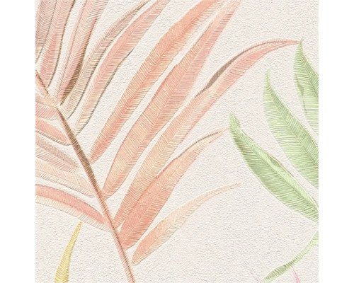 Behang met bladerpatroon