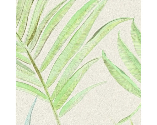 Behang met palmbladeren motief
