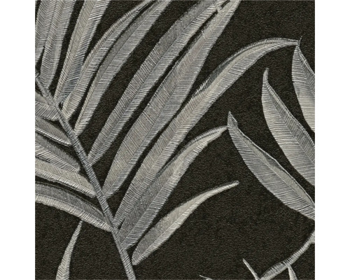 Behang met bladmotief