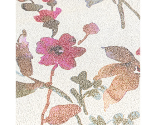 Close-up van een behang met bloemmotief