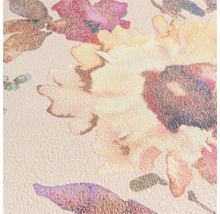 Close-up van een behang met bloemmotief