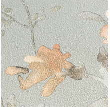 Close-up van een gestructureerd behang met bloemmotief