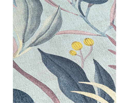 Close-up van een behang met bloemmotief