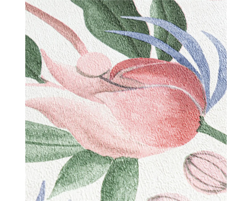 Close-up van een behang met bloemmotief