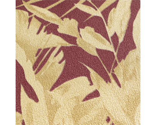 Behang met bladmotief