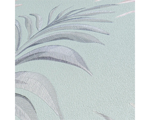 Close-up van een behang met plantenmotief