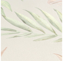 Detailopname van een behang met plantmotieven