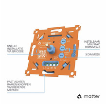 Matter dimschakelaar met QR-code voor snelle installatie
