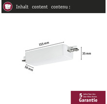 Afmetingen van een ledlamp: 155 mm lang, 56 mm breed en 35 mm hoog. Vijf jaar garantie.