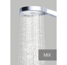 Douchekop met waterstraal in mix-modus