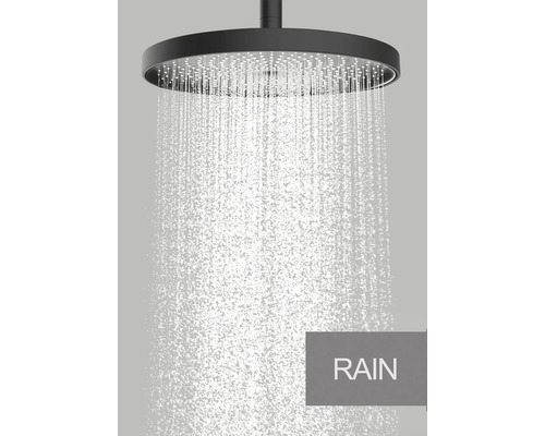 Regendouche met waterstraal