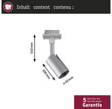Spot met de afmetingen 140 mm hoogte, 100 mm lengte en 40 mm diameter