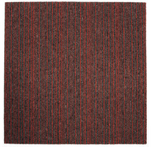 Tapijttegel met verticaal streepmotief