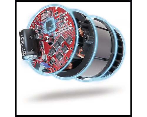 Gedetailleerde weergave van de elektronische componenten van een apparaat.