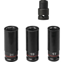 Dopsleutelset met adapter