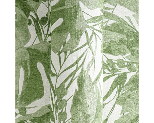 Behangrol met groen bladmotief