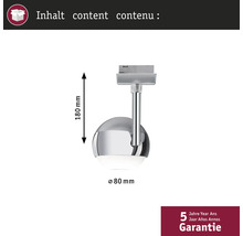 Afmetingen van de lamp: 180 mm hoog, 80 mm diameter