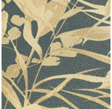 Close-up van een patroonbehang met plantmotieven