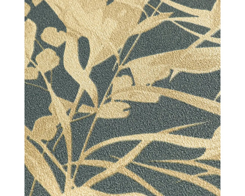 Close-up van een patroonbehang met plantmotieven