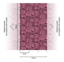 Behang met plantenmotief en de afmetingen 280 x 159 cm
