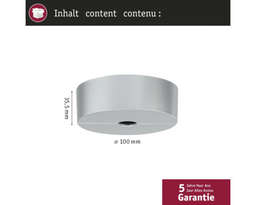 Plafondkap, diameter 100 millimeter