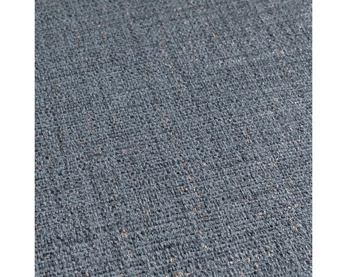 Close-up van een blauwe textielstof met textuur