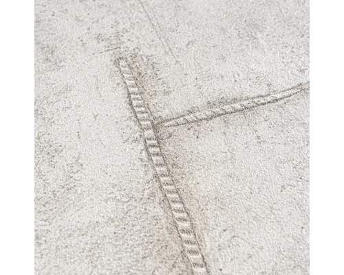 Detailopname van een behang met jeansstikselmotief