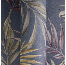 Behang met bladmotief