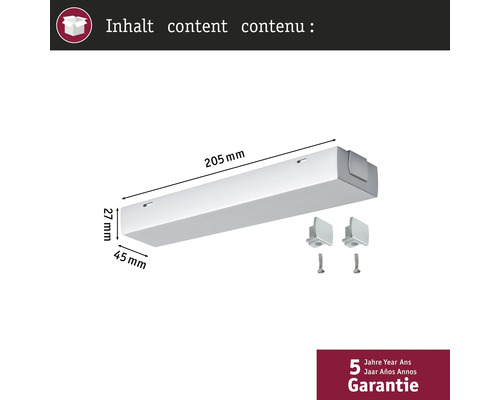 Lichtbalkset van 205 mm lang met accessoires en vijf jaar garantie