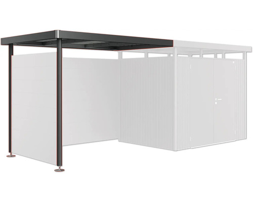 Metalen fietsenstalling met overkapping