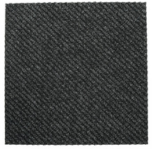 Zwarte tapijttegel met geribbeld patroon