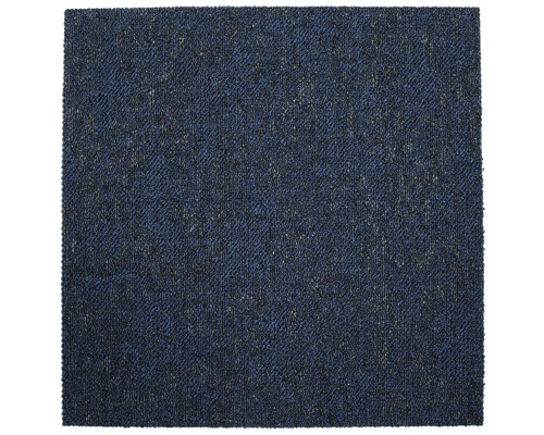 Vierkante, blauwe tapijttegel