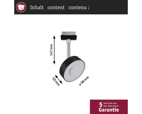 Afmetingen van een zwarte en witte plafondlamp