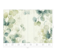 Fotobehang met eucalyptusdesign en maatvoering