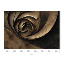 Fotobehang met abstract, spiraalvormig patroon