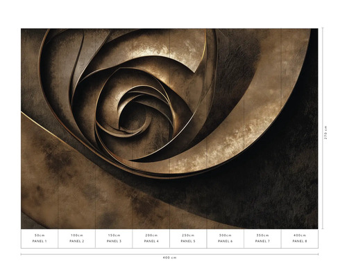 Fotobehang met abstract, spiraalvormig patroon