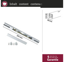 Afbeelding van een 304 mm lange lamp met accessoires en vijf jaar garantie