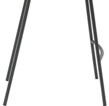 Detailopname van een barkruk met metalen frame