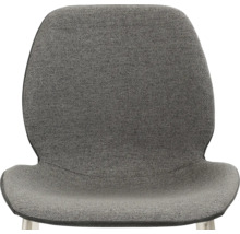 Detailopname van een stoel met stoffen bekleding